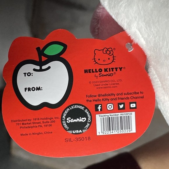 2023 Sanrio Hello Kitty Easter Bunny Rabbit Ears Stuffed Plush Strawberry 11" - Picture 10 of 14